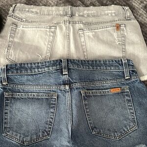 Joe's Jeans Blue and Gray Jean Shorts